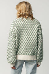 Hendrix Diamond Knit Sweater | Baltic Born Green