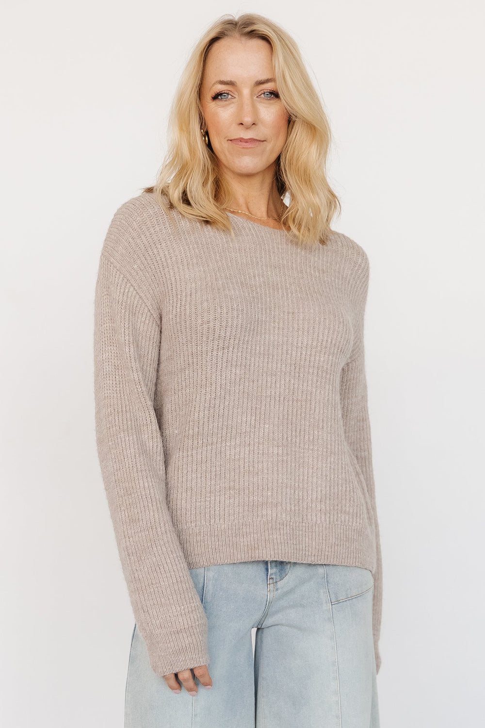 Viola Tie Back Sweater | Baltic Born Natural
