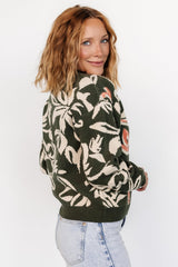 Aiden Sweater | Baltic Born Green Print