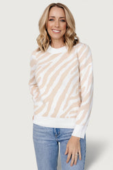 Carter Sweater | Baltic Born Oatmeal Print