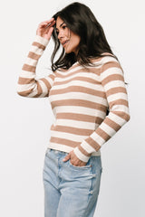 Milwaukee Striped Sweater | Baltic Born Camel + Ivory