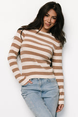Milwaukee Striped Sweater | Baltic Born Camel + Ivory