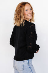 Devri Pointelle Sweater | Baltic Born Black