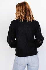 Devri Pointelle Sweater | Baltic Born Black