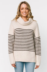 Pennington Turtleneck Sweater | Baltic Born Cream Multi Stripe
