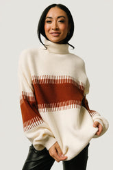 Antonov Turtle Neck Sweater | Baltic Born Cream + Spice