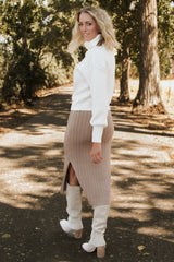 Frannie Knit Turtleneck Sweater | Baltic Born Cream