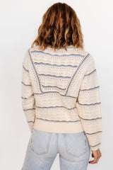 Rhya Knit Sweater | Baltic Born Cream + Blue