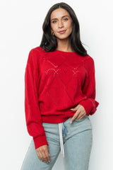 Heartfelt Sweater Top | Baltic Born Red
