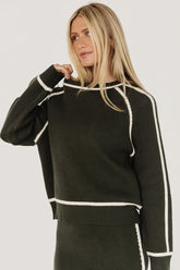 Ava Knit Sweater | Baltic Born Dark Green