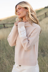 Oda Floral Sweater | Baltic Born Natural + Off White