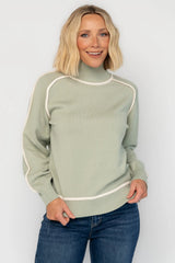 Harrington Sweater | Baltic Born Sage + Cream