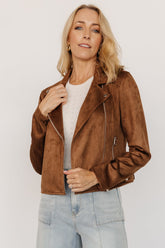 Marisa Faux Suede Jacket | Baltic Born Caramel