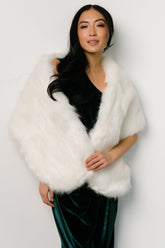 Jovie Faux Fur Shawl | Baltic Born Pearl