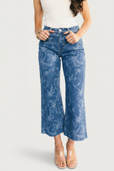 Cádiz Mid Rise Relaxed Jeans | Baltic Born Medium Floral Wash