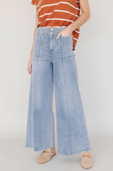 Emmi Mid Rise Wide Leg Jeans | Baltic Born Medium Wash