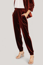 Archie Velvet Jogger Pants | Baltic Born Cinnamon