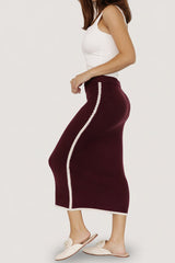 Ava Knit Midi Skirt | Baltic Born Wine