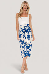 Vista Wrap Midi Skirt | Baltic Born Blue Print