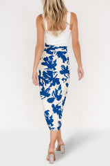 Vista Wrap Midi Skirt | Baltic Born Blue Print