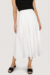 Katie Pleated Midi Skirt | Baltic Born Off White