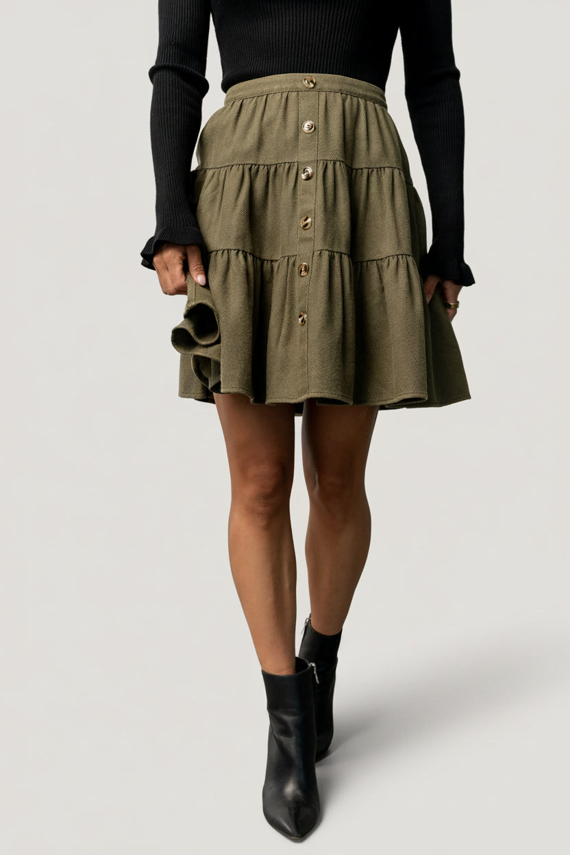 Ebba Short Skirt | Baltic Born Olive