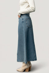 Aleksa Denim Midi Skirt | Baltic Born Medium Wash