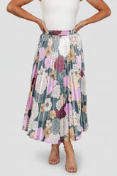 Cori Pleated Skirt | Baltic Born Vintage Teal Floral