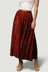 Palini Velvet Skirt | Baltic Born Rust