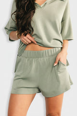 Ana Top + Shorts Set | Baltic Born Green