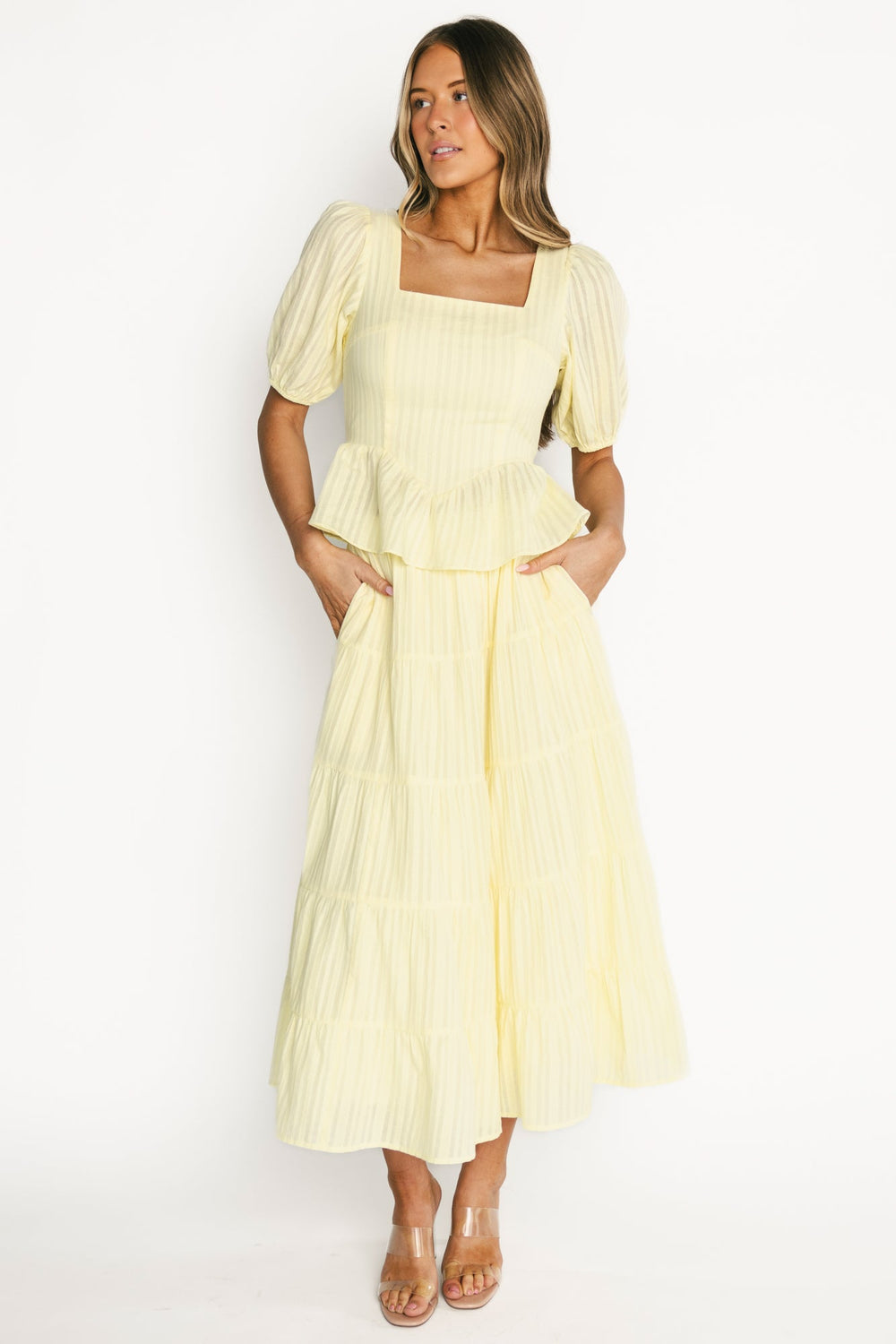 Candace Top + Skirt Set | Baltic Born Light Yellow