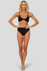 Paros Twist Bikini Top | Baltic Born Black