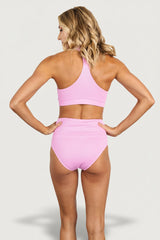 Del Mar Ribbed Bikini Bottom | Baltic Born Pink