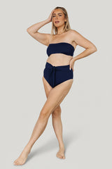 Milos High Waist Bikini Bottom | Baltic Born Navy