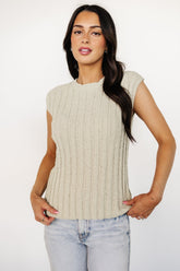 Dava Ribbed Top | Baltic Born Sage