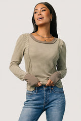 Ashford Striped Top | Baltic Born Olive