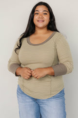 Ashford Striped Top | Baltic Born Olive