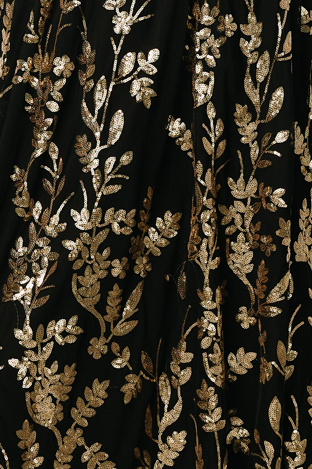 Fabric Swatch - Destiny Sequin | Baltic Born Black + Gold