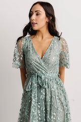 Fabric Swatch - Marseille Embossed | Baltic Born Eucalyptus