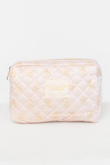 Kelani Quilted Cosmetic Bag Set | Baltic Born Pink