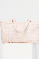 Angela Quilted Tote Bag | Baltic Born Pink