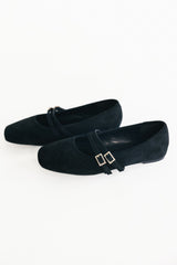 Azira Square Toe Flats | Baltic Born Black