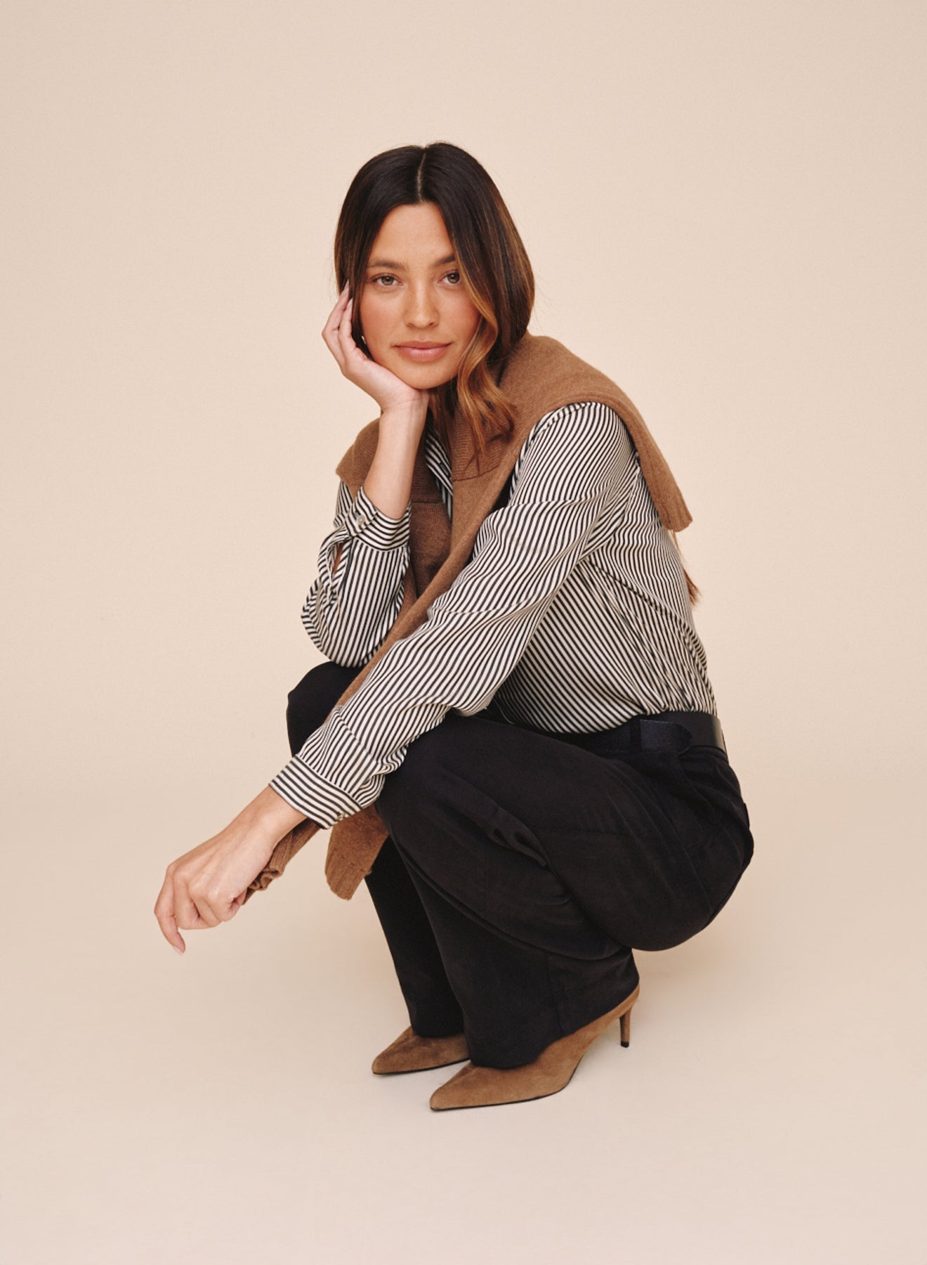 Bella Dahl Button Down Shirt - Vintage Pinstripe