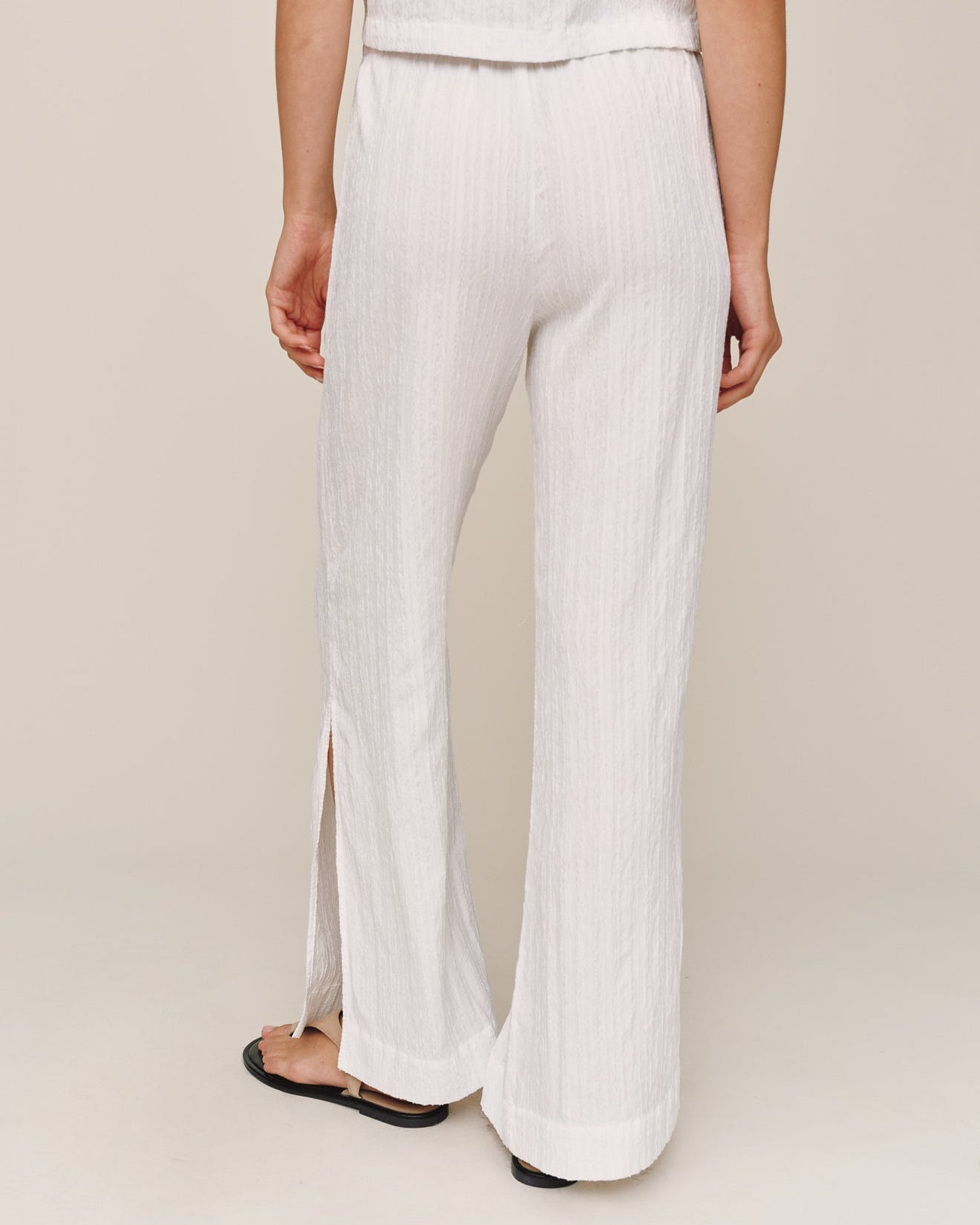 Bella Dahl Side Slit Beach Pant - White