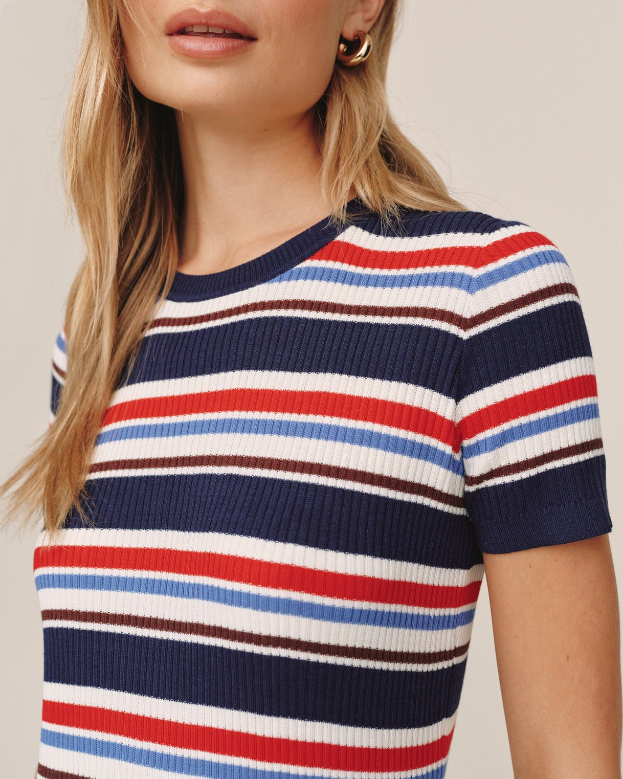 Bella Dahl Stripe Tee Dress - Seaside Stripe
