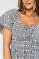 Reyna Midi Dress | Baltic Born Black + White Gingham