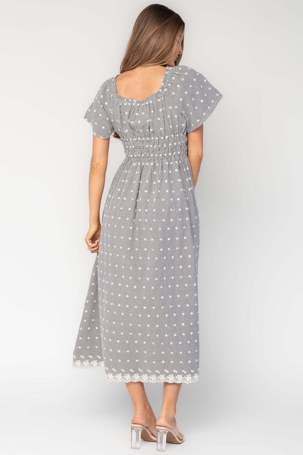 Reyna Midi Dress | Baltic Born Black + White Gingham