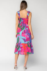 Cruz Smocked Midi Dress | Baltic Born Multi Print