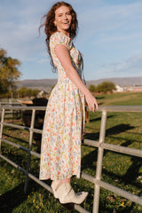 Kendall Midi Dress | Baltic Born Cream Multi Floral