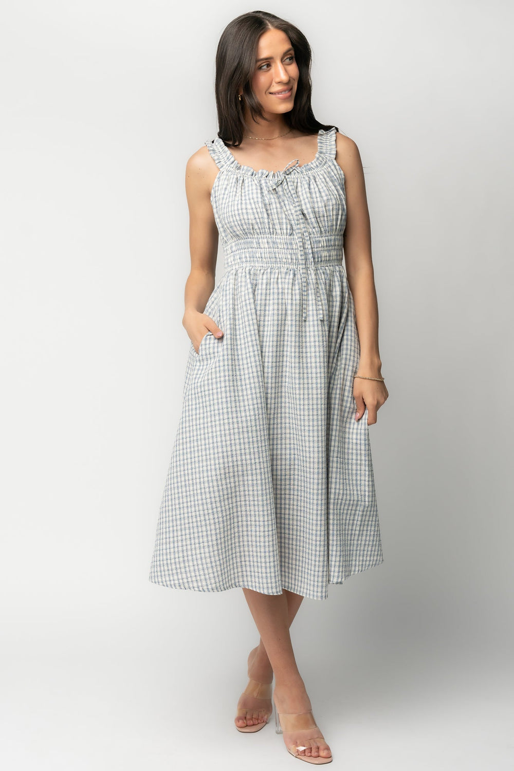 Meadow Dress | Baltic Born Light Blue Gingham